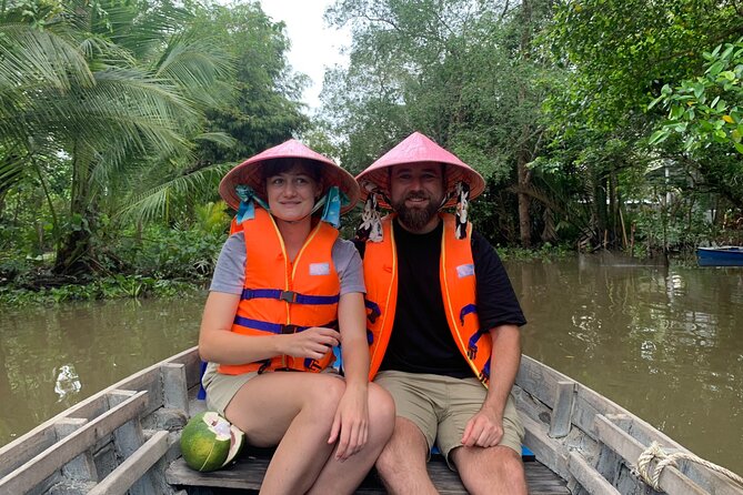 Boat tour on Mekong river see the sunset, small canal, Vegan dinner, street food - Ong Temple and Munirangsyaram Pagoda, short visits with real atmosphere