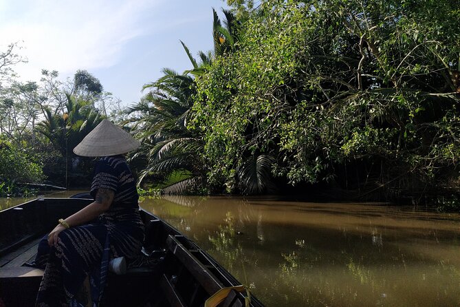 Boat tour on Mekong river see the sunset, small canal, Vegan dinner, street food - Vegan dinner and the value of eating after sunset