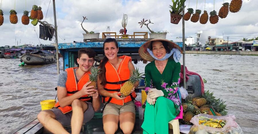 Cai Rang and Phong Dien Floating Market Explore Mekong Delta - Tropical fruit orchard time: walk, sample, and cool off