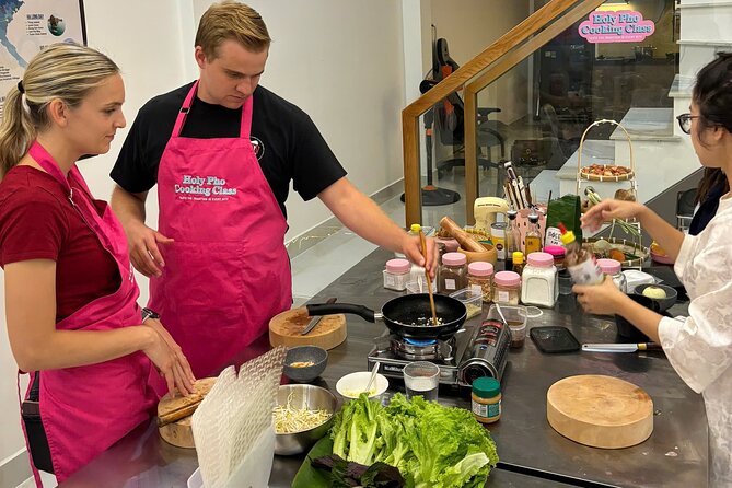 Cook 4 Local Vietnamese Dishes In Pink-themed Class & Market Tour - Eva and Kelsey’s teaching style: clear, funny, and practical