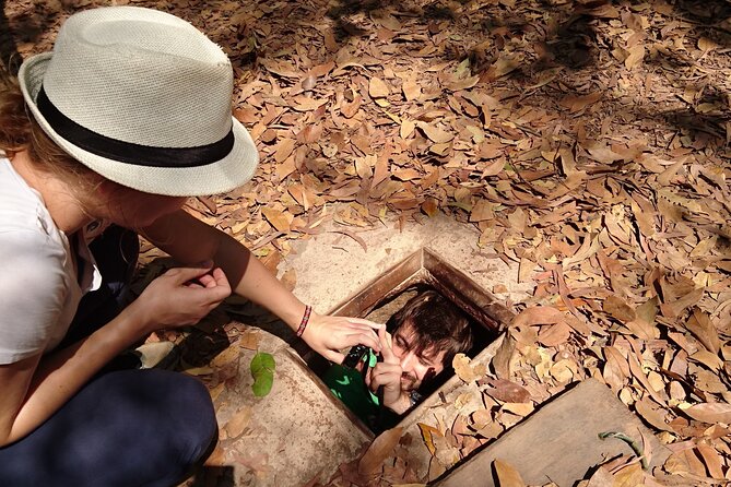 Cu Chi tunnels w 20 years of insider - The war tunnel crawl and gun shooting: choose your comfort level
