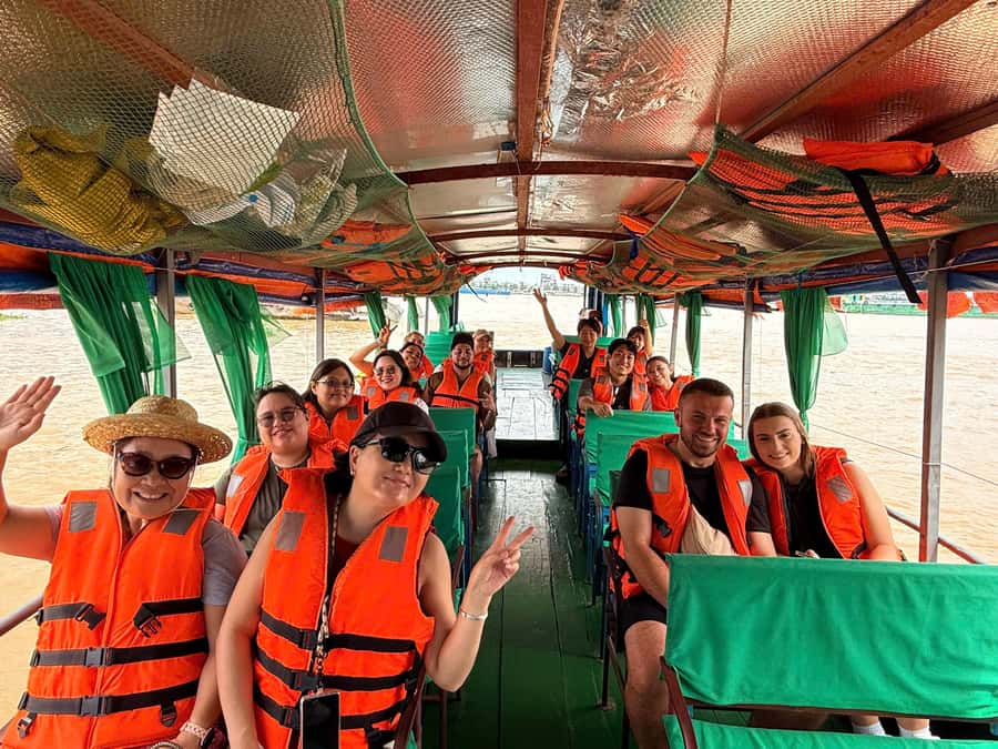 HCM: Authentic Mekong Delta - Boat, TukTuk, Khot Cake Making - Tuk-Tuk Through Villages, Plus Bicycle Time for Better Field Notes