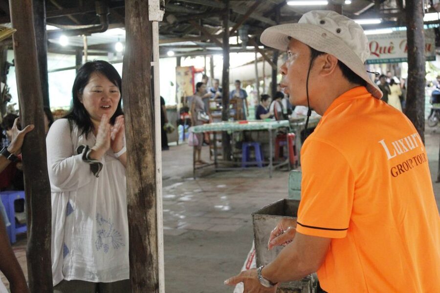HCM: Mekong Delta, My Tho & Ben Tre Coconut Village - Tien Giang province: tea stop, food tasting, and short walks