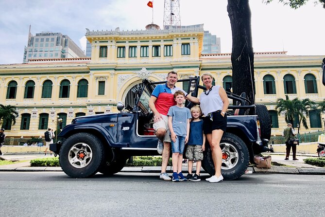 Ho Chi Minh City Private Half-Day Tour by U.S Army Jeep - Ho Chi Minh Square and the Bitexco Break for Skyline Views
