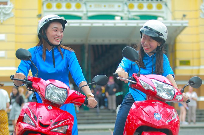Ho Chi Minh City Tour by Motorbike with Female Riders | KissTour - The route in one story: from Saigon Opera House to temples and landmarks