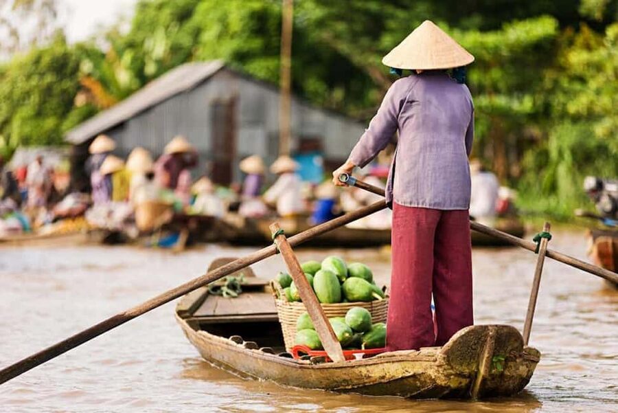 Ho Chi Minh Daily Tour: Full Day Mekong Delta (Private tour) - My Tho port and the four-island boat ride: the water does the work