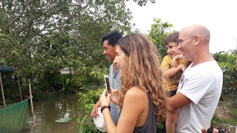 Mekong Day Tour by Car:Cai Be market, Local Island & Cycling - Sampan through the small canals, the moment that feels most Mekong
