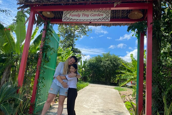 Mekong Delta Homestay Explore Nature 2-Day Family Tiny Garden - Day 1: Ben Luc Transfer, Dinner, and Learning Fruit Farming the Easy Way