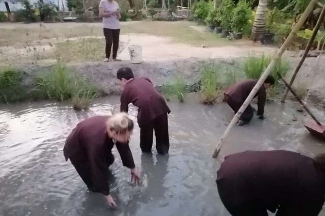 Mekong Delta Nature Cano-Kayak-Cycling & Fishing Private Day Trip - Xom Trau Pagoda and the Underground Tunnel Relic