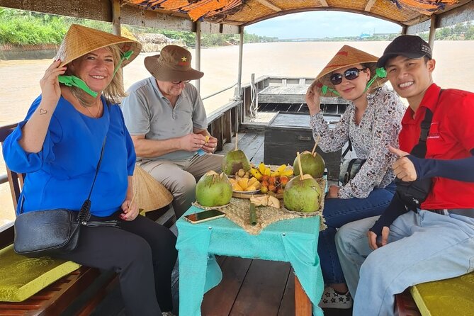 Mekong Delta tour: Ben Tre 1 day by DGT - Sampan canal rowing: Where the Mekong feels smaller and closer