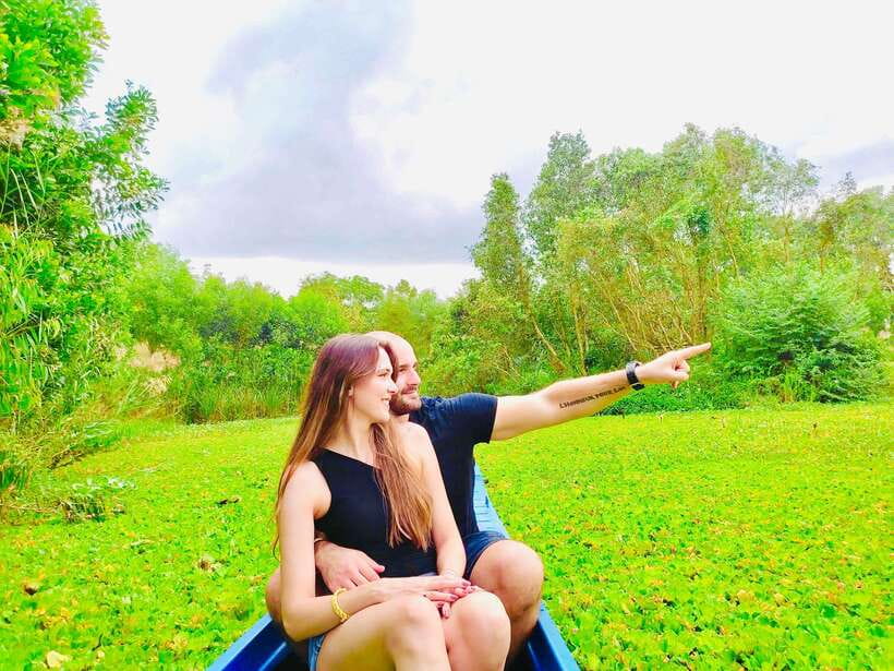 Nature reservation and Floating Market - Driving to Lung Ngoc Hoang, then cruising water hyacinth canals