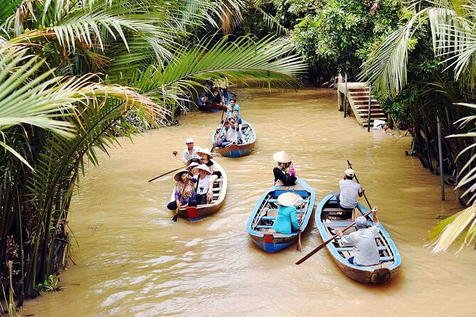 Non Touristy - Mekong Delta 1 Day With Biking - The river parts: motor boat, rowing boat, and how it changes your perspective