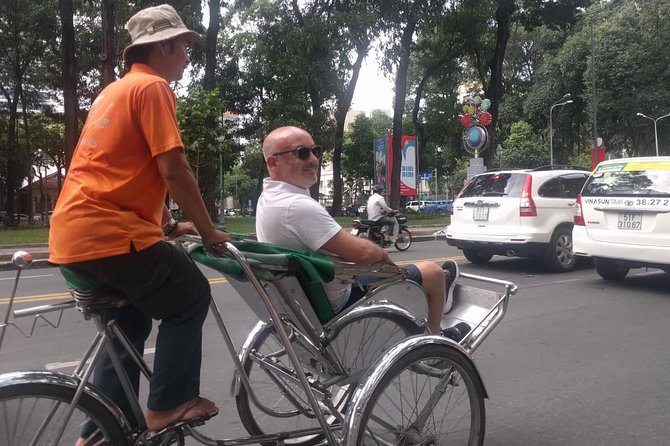 One hour cyclo tour around Saigon - Entering Ho Chi Minh City from the Opera House, by Cyclo