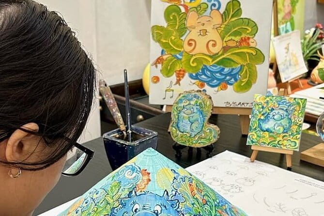 Paint & Personalize a Vietnamese Non La with B/S Art Studio topic - Live Piano or Flute, Plus the Wait Time Strategy