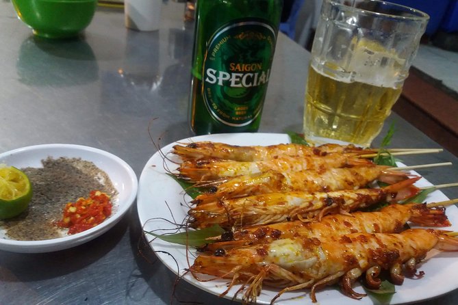 Saigon After Dark and Street Food by Motorbike and Scooter - District 4, BBQ Seafood Street, and the Dinner That Feels Like a Party