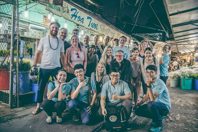 Saigon After Dark Night Tour by Scooter + 7 tastings - Ho Thi Ky Flower Market: where the snack lesson happens