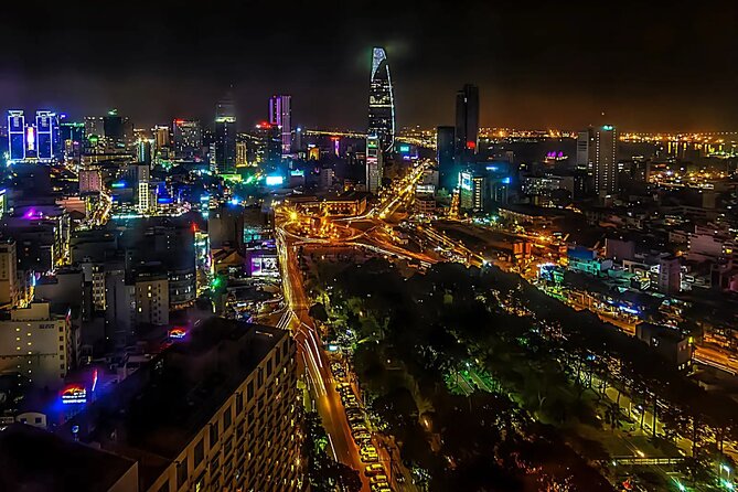 Saigon After Dark With Seafood, Beer & Live Music Bar - Rooftop bar views and live music vibes