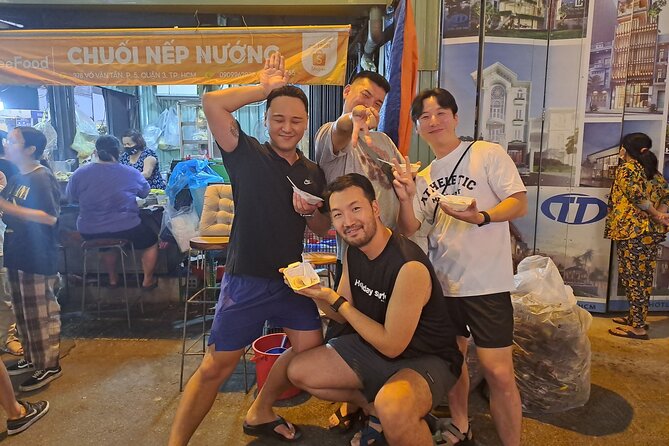 Saigon Food Tour by Scooter with Eleven Tastings - Nguyen Thien Thuat apartment area: sugarcane juice and bún bò Huế