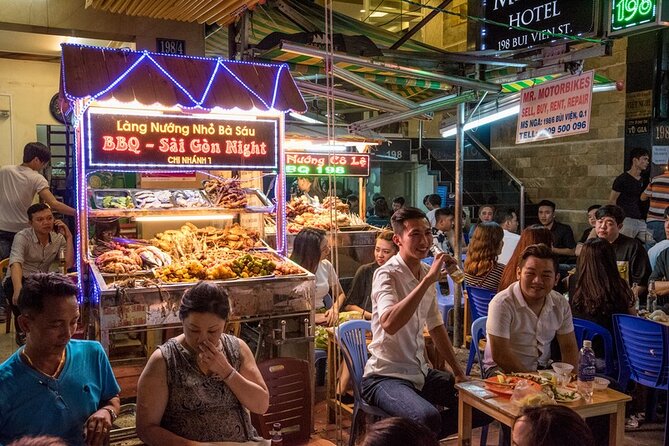 Saigon Night Bites on Foot: Local Vendors, Stories & Sweet Finish - Chùa Bà Thiên Hậu and Ong Lanh Bridge Market: Where Food Belongs