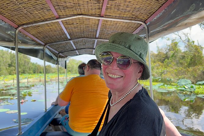 Tan Lap Floating Village Authentic Mekong Delta Nature Tour - The Melaleuca forest machine-boat cruise: lotus, lily, fish, birds