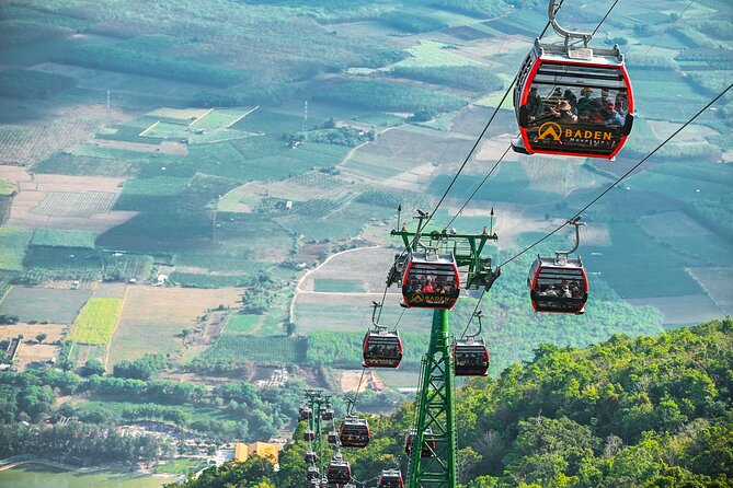 Tay Ninh Holy See - Cable Car & Cu Chi Tunnels | Small Group Tour - Ba Den Mountain by Cable Car: Buddha statue and countryside views