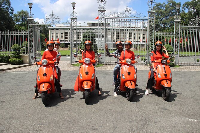 The Insider's Saigon With Female Ao Dai Riders Vespa 4,5 Hours - Hotel pickup, mobile tickets, and choosing your best time window