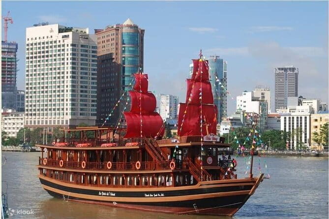 Water Puppet Show And Dinner Cruise On Saigon River Private Tour - Stop Two: Saigon River Dinner Cruise, Live Music, and a Real Buffet